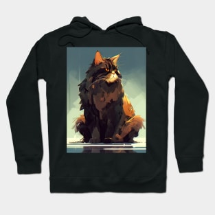 Majestic Beutiful Cat Modern Art Hoodie